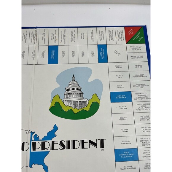 Vintage VTG Rare 1978 Peanuts to President Board Game Missing Money - Picture 4 of 16